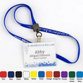 3/4" Nylon Name Tag Lanyard w/ O-Ring (1 Color)